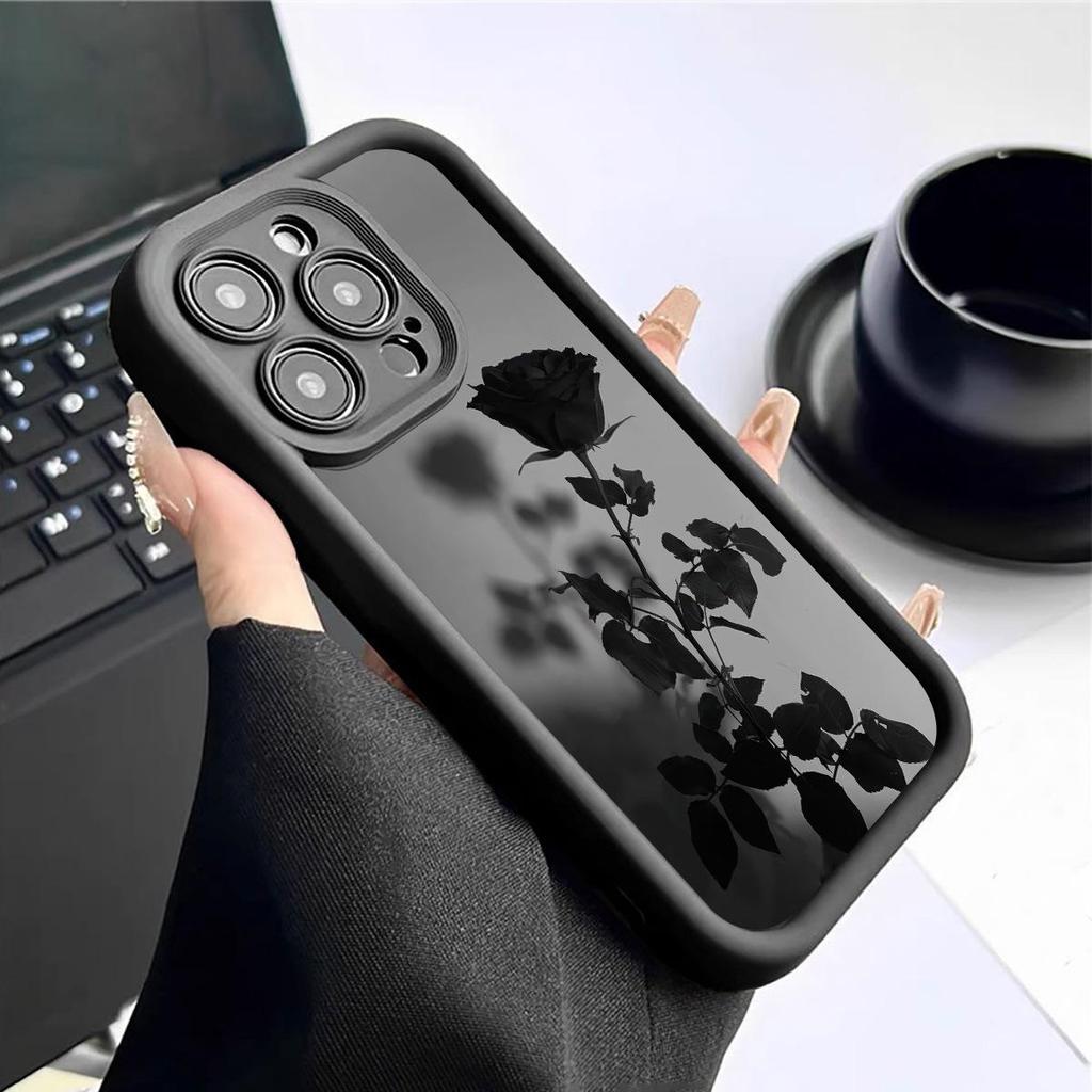 Shadow Flower Sky Eye Diamond Sand iPhone 15/16/17 Protective Case