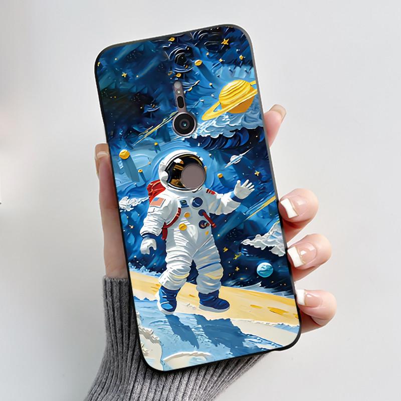 Casing For Sony Xperia XZ2 H8216 H8296 XZ3 H9436 H9493 Case Aesthetic Fashion Cute Cat Shockproof Black Silicone Soft TPU Cover