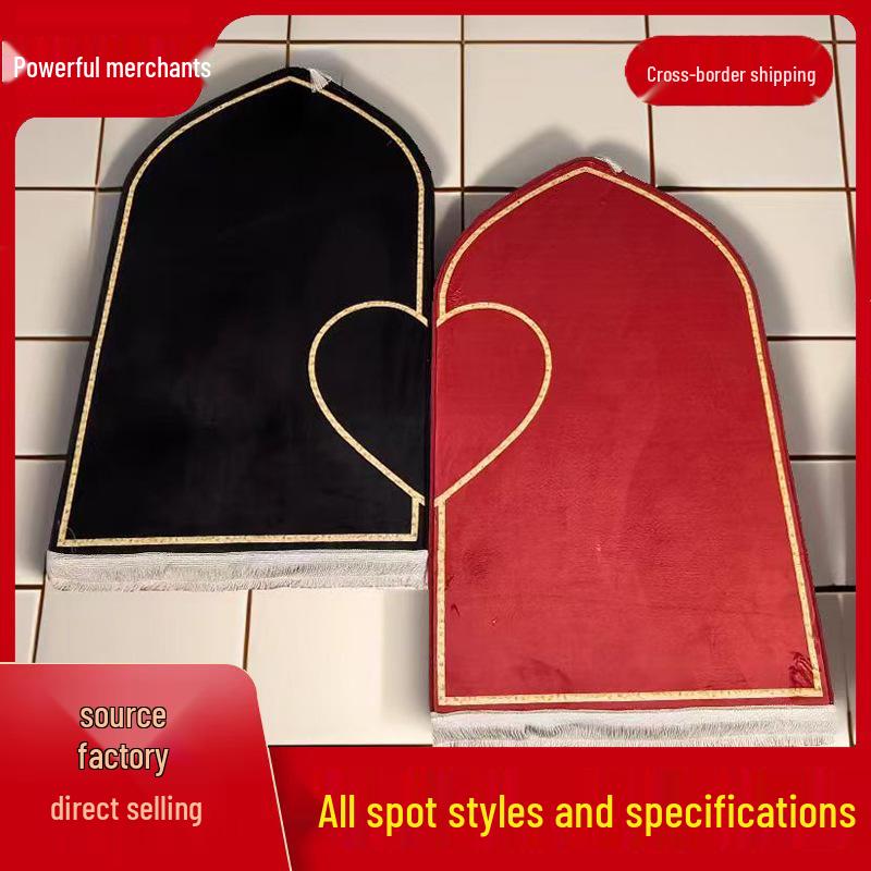 Grenzüberschreitender dicker Flanell-Gebetsteppich mit gedrucktem Design