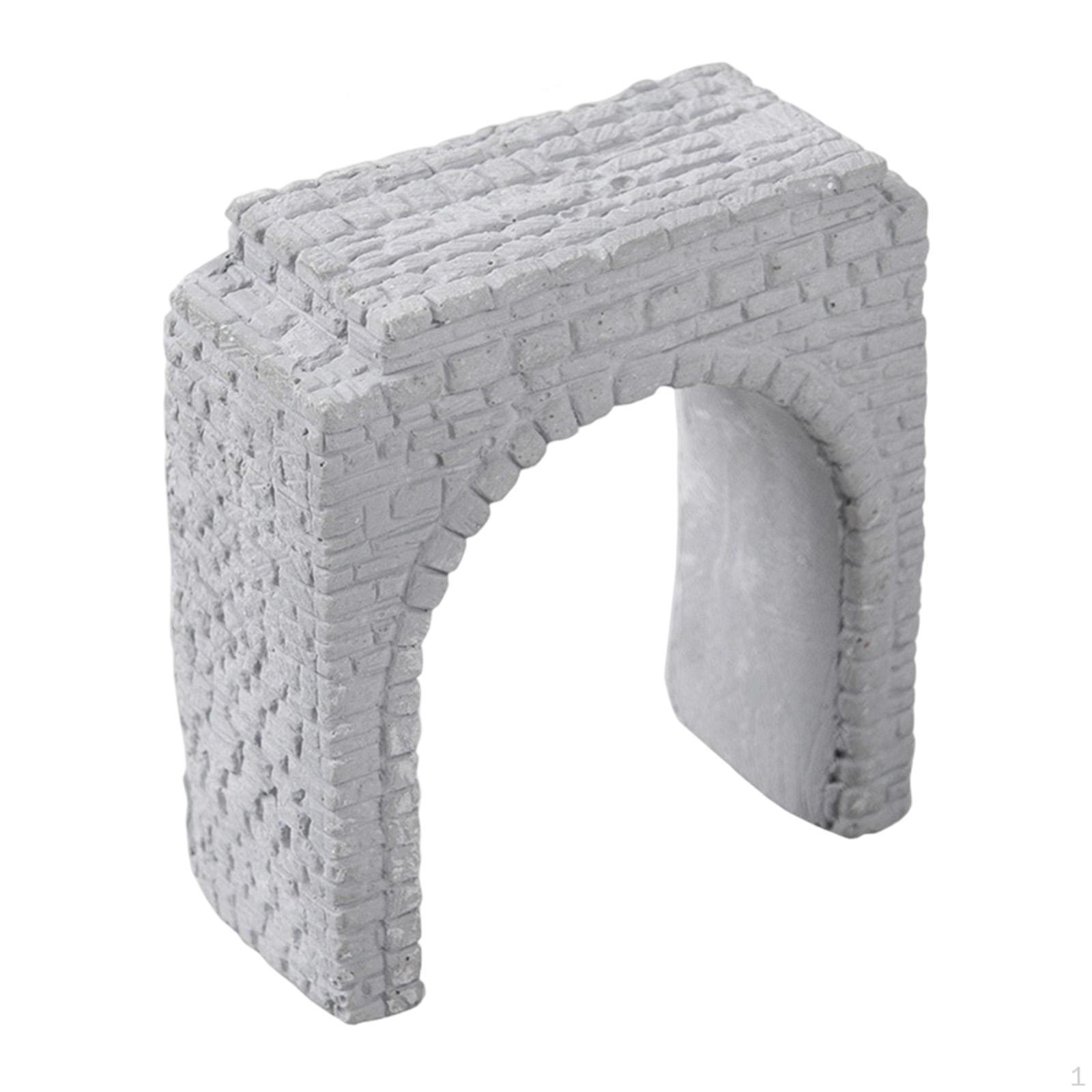 

Model Railway with Stone Tunnel , Miniature Scene Layout, Diorama for Adults, Year s Toy 5.31x2.42x6cm