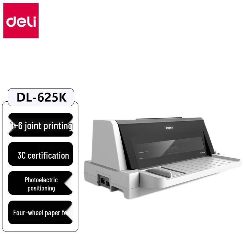 

Deli DL-625K 24-Pin Dot Matrix Printer CN plug (adapter included)