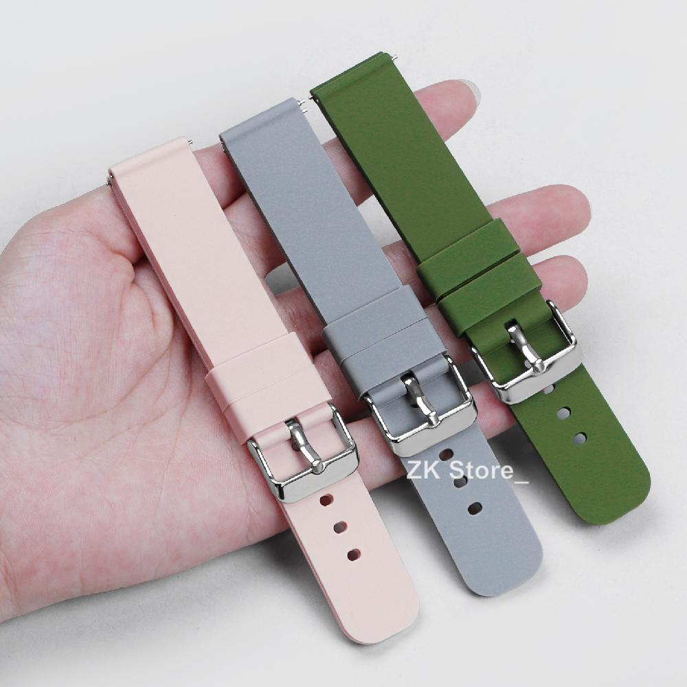 Silikon-Uhrenarmband 18mm 20mm 22mm 24mm Uhrarmband Smartwatch Armband Herren Damen Ersatz-Armband Weiches Rejot Uhrenband