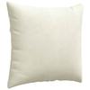 Sofa Cushions 2 Pieces Cream 45 X 45 Cm Cord Fabric