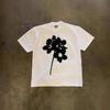 American Retro Abstract Floral Graphic Print Unisex Heavyweight Pure Cotton Crew Neck Short Sleeve Tshirt Vintage Casual Everyday Wear Top