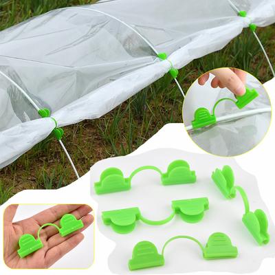 10Pcs Greenhouse Film Clamps Garden Plant Tunnel Support Tarpaulin Cover Shading Insect Net Fixing Clips Butterfly Clip
