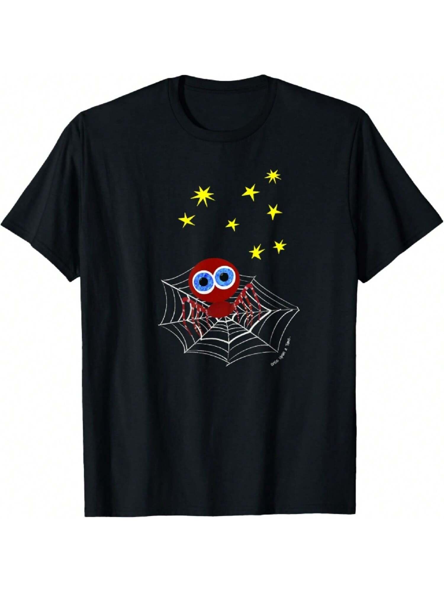 Spider, Web, And Stars T-Shirt S разноцветный