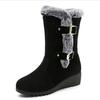 2025 New Women's Shoes  Fashion Knee-High Women's Boots Hot Sale Turned-over Edge Daily Boots Women Winter Plus Size Solid Snow