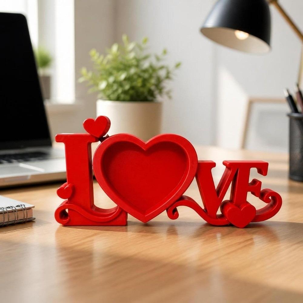 3D Printed Photo Holder Heart Shaped Desktop Photo Frame Photo Stand  Romantic Home Decoration