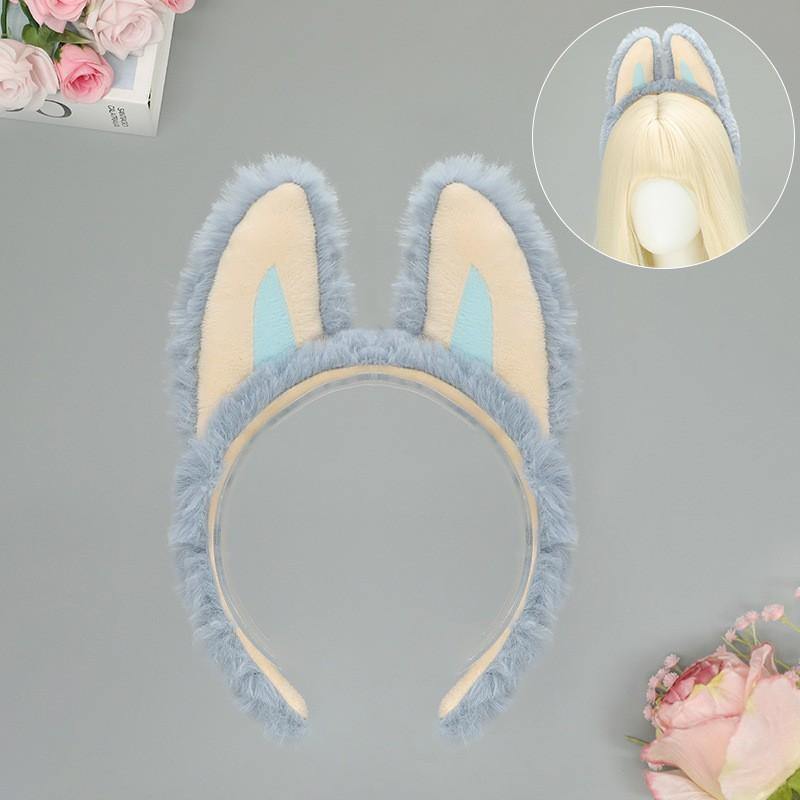 Cute Plush Cartoon Ear Headband Women Men Face Washing Hair Accessory Soft Fuzzy Animal Ears Headwear