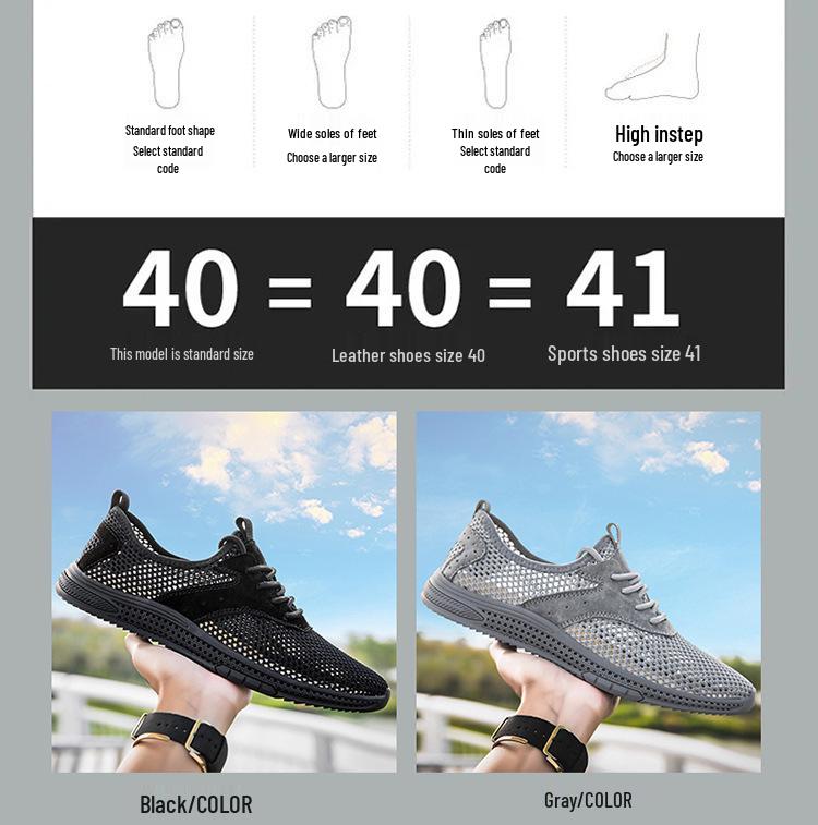 Men's Breathable Flyknit Casual Sports Shoes - Lightweight Mesh Design