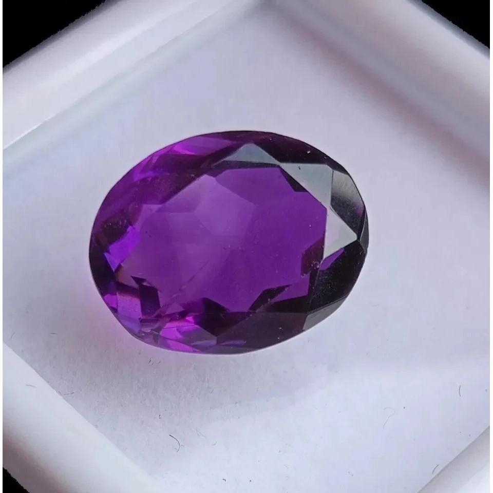 Natural Amethyst Purple Oval Cut 9-10 Ct Fabulous Certified Loose Gemstone