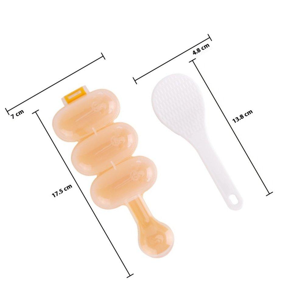 Small Shape DIY Rice Shaper Mold Pink Shake Rice Maker Tool Set for Kitchen Party Plastic Tableware Tool Set for Kitchen