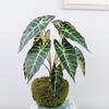 Artificial green plant potted plant Nordic living room decoration fake green plant autumn taro leaves artificial potted plant