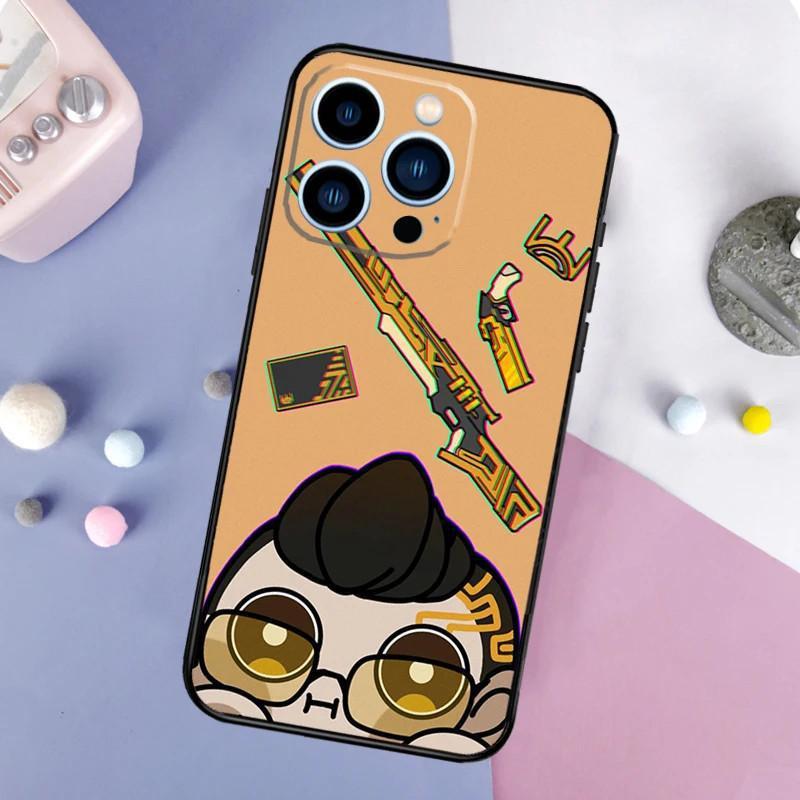 Iphone14 Mobile Phone Case Cute Cartoon Valorant Chibi Mobile Phone Case