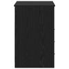Desk 2 Pcs Black Oak Effect 140 X 50 X 76 Cm
