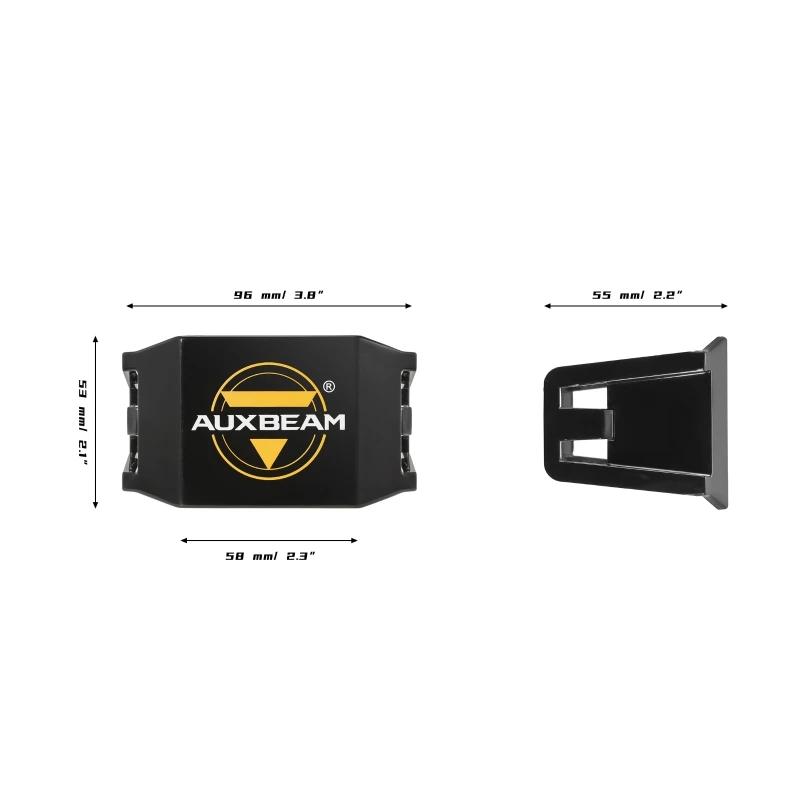 

2Pcs/set 5 Inch Black Side Illuminated LED Pods Covers PC Pods Light Cover Polycarbonate Protective Cube Light Covers 4 Inch Cover