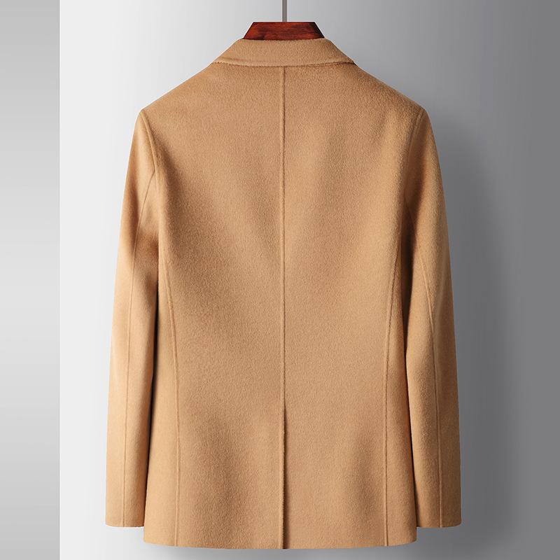 Autumn and Winter Wool Single West Middle-aged and Young People Unloading Down Liner Double-sided Woolen Suit Jacket