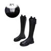 Leather Boots Women's Autumn and Winter New V-mouth But Knee Knight Boots Women's Casual Thin Boots Retro Women's Boots