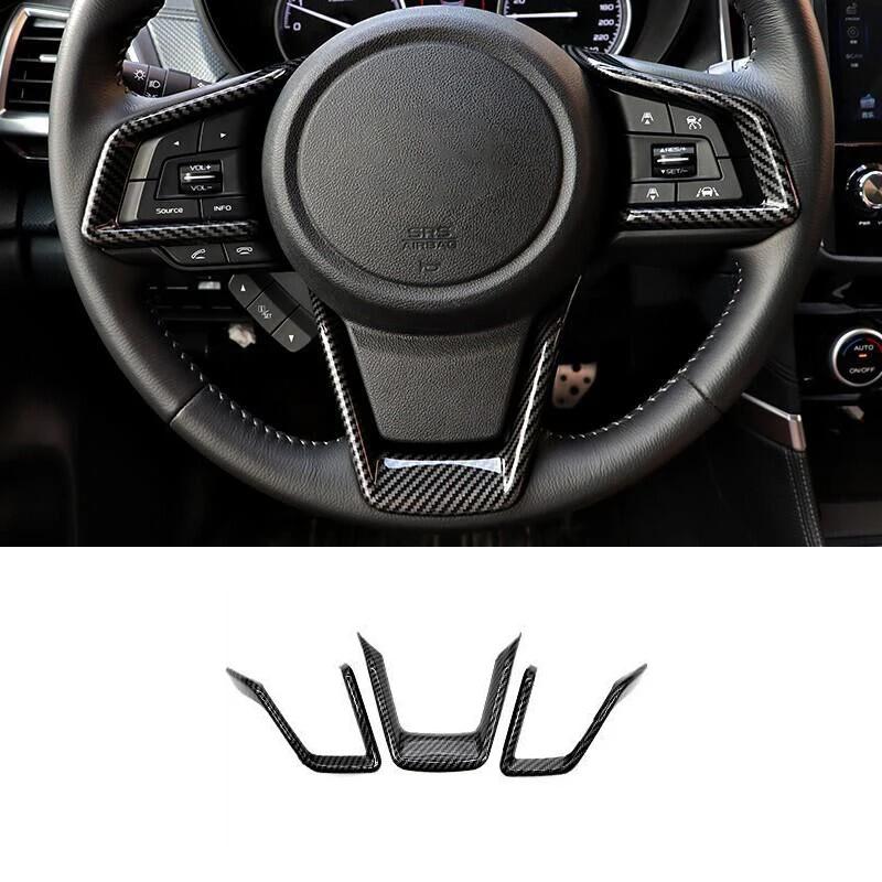 For Subaru Forester SK XV Crosstrek GT Outback Legacy BS Car Steering Wheel Cover Trim Interior Decorative Accessories 2019-2022