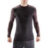 DECATHLON 100 Collar Slim Quick Dry Long Sleeve T-Shirt Men's Black