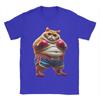Funny Boxing Gym Workout Cat with Boxing Gloves Anime Meme T-Shirt Beach T-Shirts Unisex Round Neck Tees Short-Sleeved Tshirt