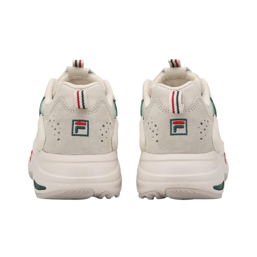 Fila Ray Tracer Beige Green Red Unisex Sneakers Cream White 1RM01153-926