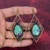 Ruby Fuchsite Earrings Copper Wire Wrapped Gemstone Earring Handmade Jewelry