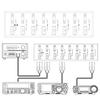 AP-8S 8 Channels Power Distributor, 8CH Power Splitter for Radio 8 Port Power Connector Screw Fixing DC 36V 45A