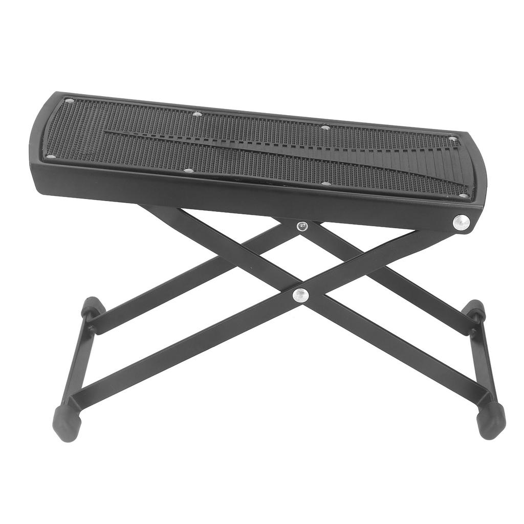 Guitar Foot Rest Stand Plastic and Metal 6 Height Levels Adjustable Thickened Guitar Rest Step Footstool