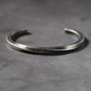 New Arrival “Never Give Up” Engraved Letter Twist Open Bangle Men Women Vintage Cuff Bracelets Bangle Jewelry