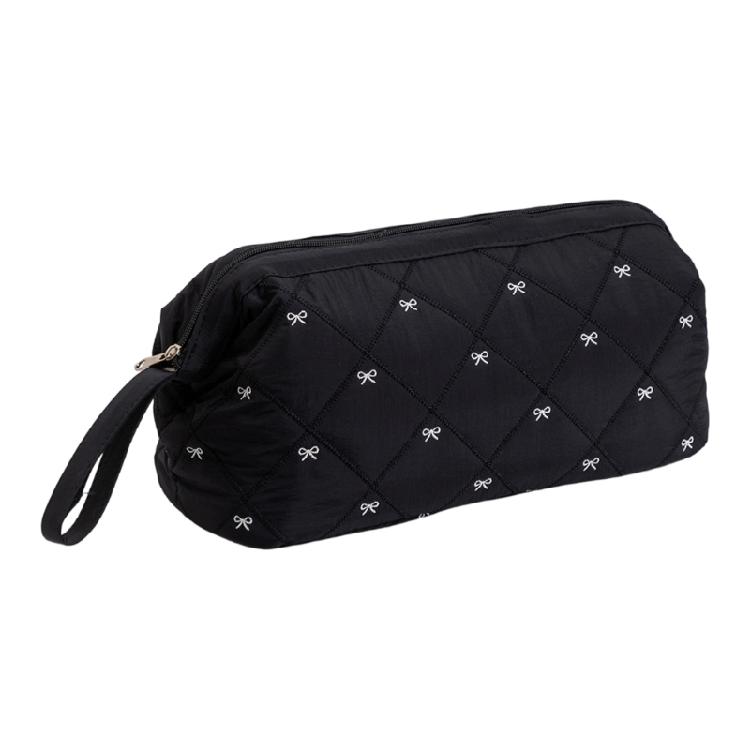 Spacious Multi Compartment Travel Toiletry Bag for Organizing Hair Styling Tools and Cosmetics Lightweight Foldable