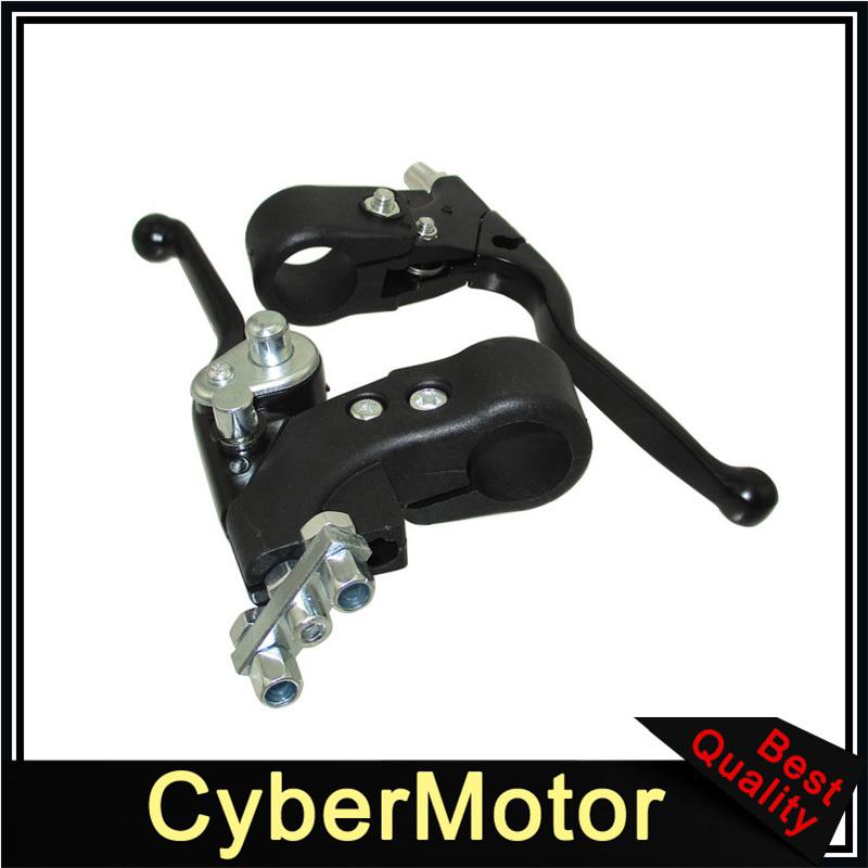 Right Dual Twin Brake & Left Brake Lever For Water Cool Pocket Bike 47cc 49cc Mini Quad ATV