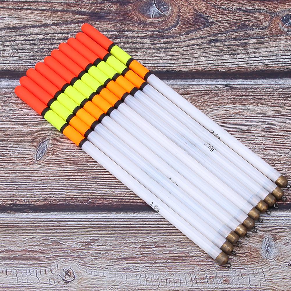 10 stücke Durable Kunststoff Angeln Schwimmt Bobber Stick Rohr Multi Zweck Fisch Futter Köder Zubehör