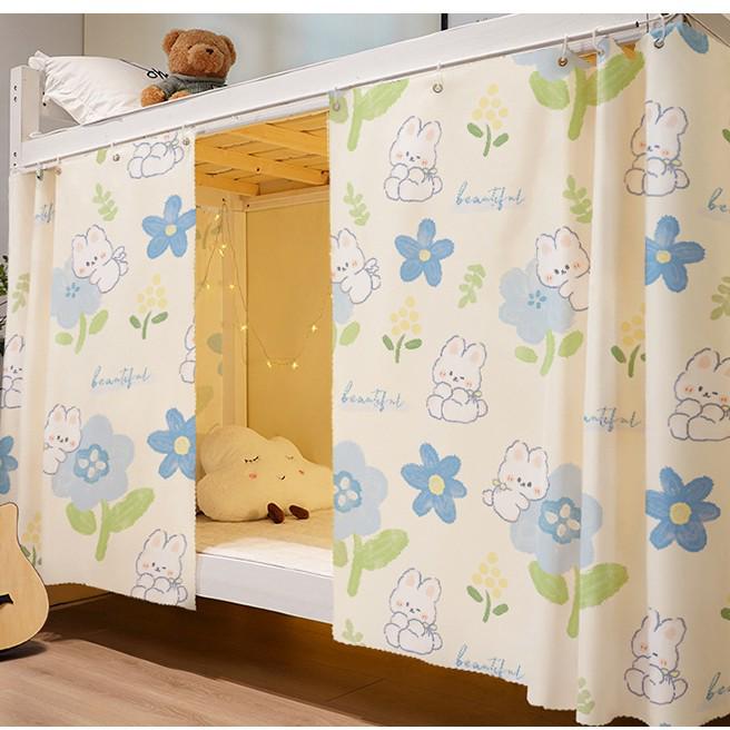 Nordické zatemňovací závěsy na postel pro vysokoškolské koleje - Mužské spodní lůžko