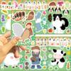 8/16PCS Farm Animal Children's Puzzle Sticker Cartoon Kids Make a Face Cute Rabbit Cow Dog Cartoon Assemble Jigsaw DIY Party Toy