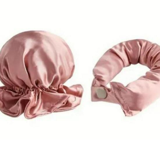 TikTok Heatless Curling Rod & Cap Set for Effortless Large Waves While Sleeping