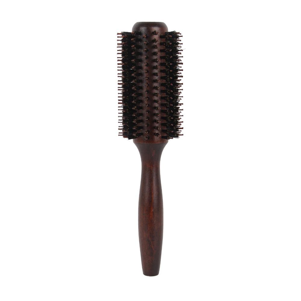 Professional Roller Comb Wooden Handle Hair Brush Hair Care Styling Tool Women Use