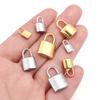 2 pièces Breloques Cadenas en Acier Inoxydable Couleur Acier Doré Breloques Métalliques Pendentifs Pour la Fabrication de Bijoux DIY Pendentifs de Collier Accessoires