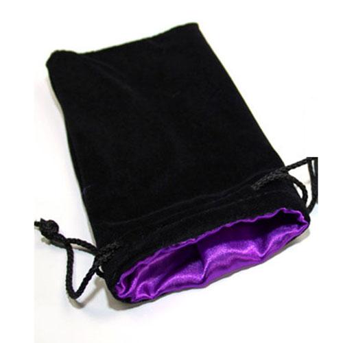

Koplow Large Velvet Dice Bag (Black) (w/ PurpleLining)