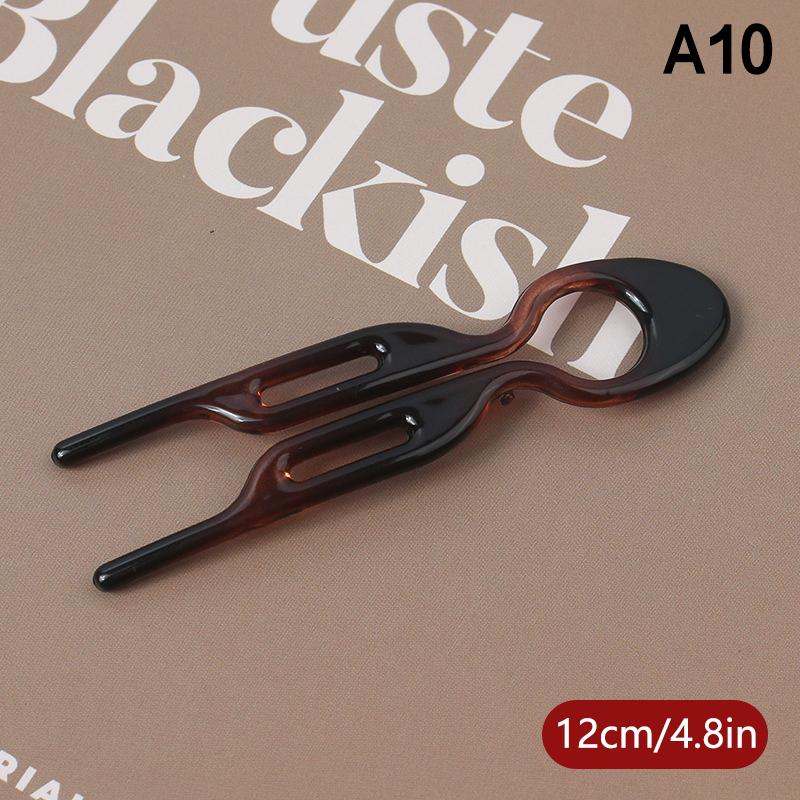 U-Shaped Hair Bun Hair Accessories  Design Resin Hairpin Hair Sticks For Woman Girl