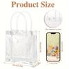 15PCS Transparent PVC Handbag Gift Bag Wedding Candy Companion Gift Bag Plastic Bag, Packaging Bag Gift Bag