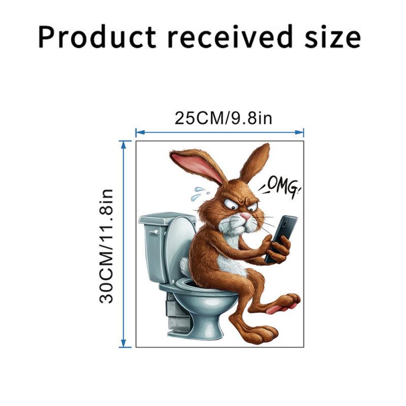 3D cat toilet sticker, wall sticker, bathroom toilet seat cover, decorative renovation, self-adhesive wall sticker