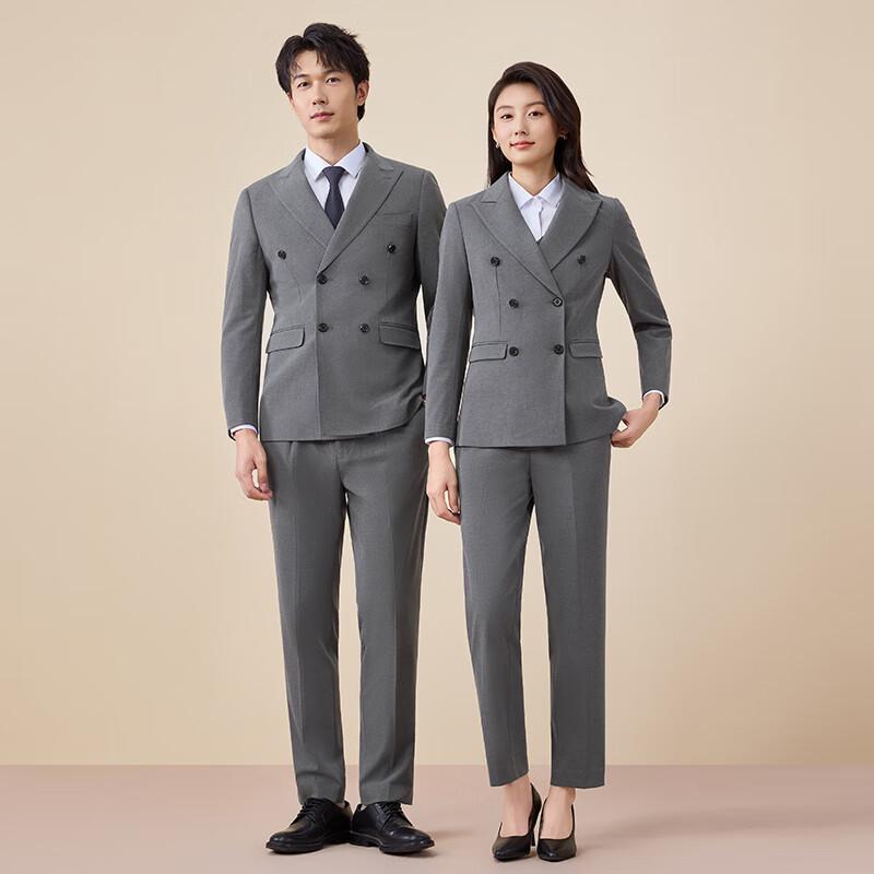 Taluoman Unisex Double-Breasted Suit Set