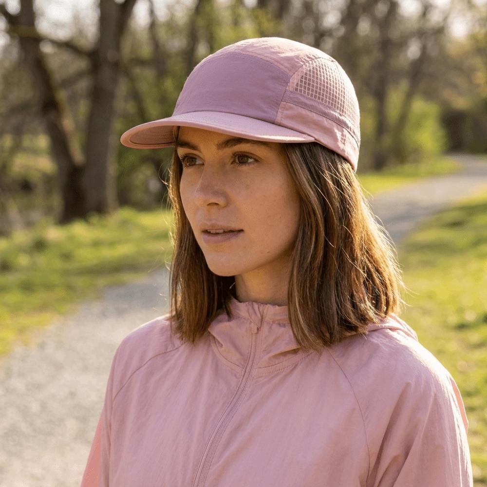 Soft Brim Quick-drying Baseball Cap Retro 5-panel Mesh Running Caps Breathable Peaked Cap Women
