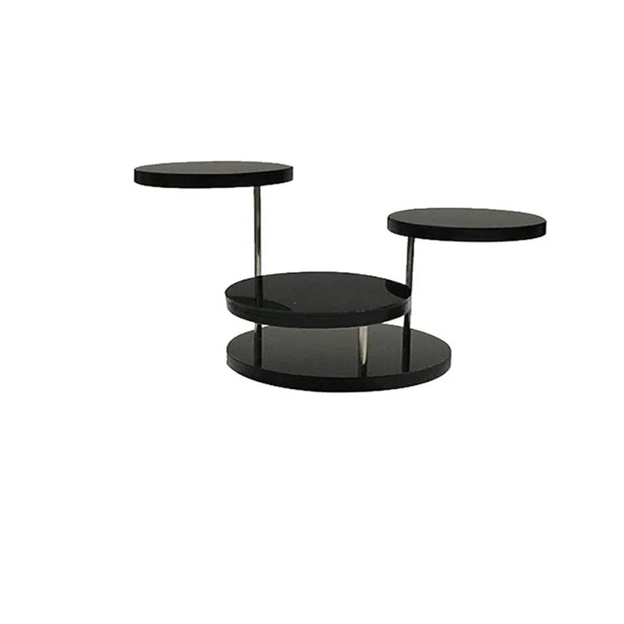 

Акриловая подставка для украшений, многоярусная круглая вращающаяся витрина для ювелирных изделий, подставка для торта, десертов чёрный