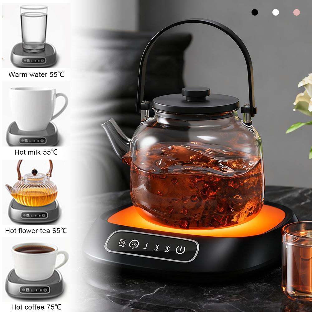 1Pc Cup Heater USB Coffee Mug Warmer Electric Milk Tea Cup Heating Coaster Cup Warmer for Home Office USB Voice Desk Cup Warmer