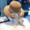 2025 New Spring and Summer Straw Hat Comfortable Women's Beach Hat Straw Braid Hot Selling Bow Sun Hat Sunshade Hat