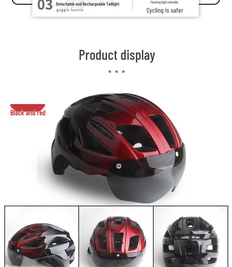 Captain Fahrradhelm mit magnetischer Brille für Damen & Herren - Atmungsaktive Berg- & Rennradausrüstung