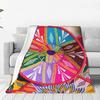 Ethiopian Plates Sefed Flannel Throw Blanket African Art Traditional Blankets For Bedding Bedroom Ultra-Soft Plush Thin Quilt