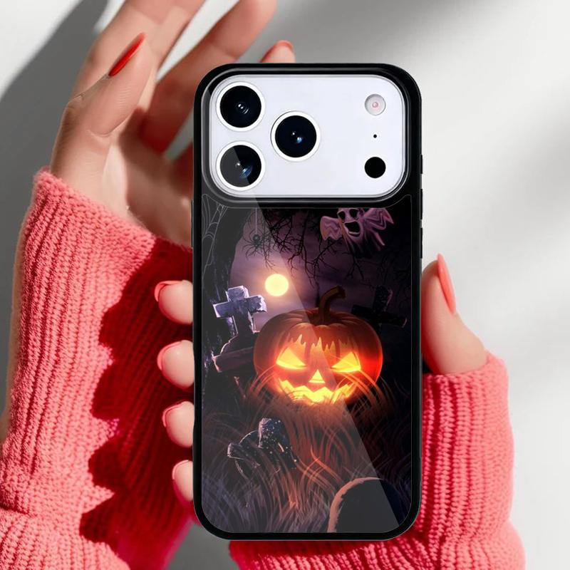Halloween Pumpkin Phone Case for iPhone 17 16 15 14 13 Pro Max Back Cover for 12 11 Pro Coque